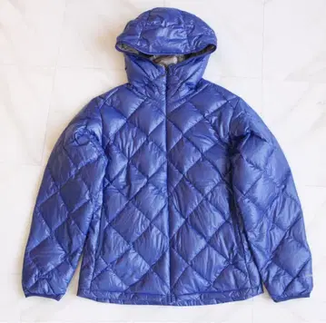 몽벨 후드 부착 다운 자켓 M 파랑
