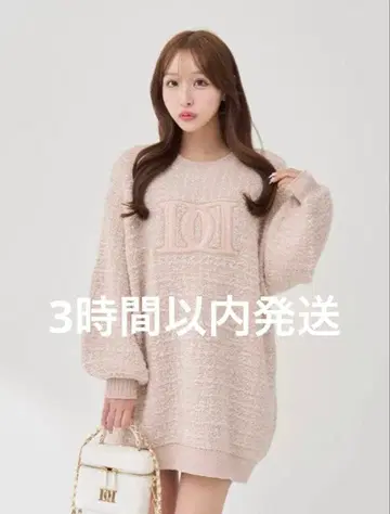 미개봉 새상품 다리치 DD 로고 트위드 니트 풀오버 darich 프리