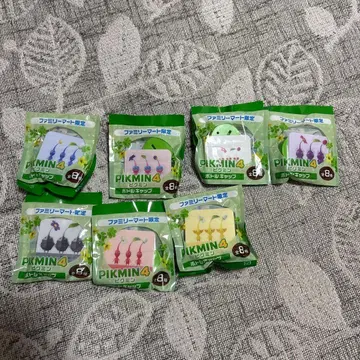 훼미리마트 한정판 피크민 병뚜껑 7종 세트