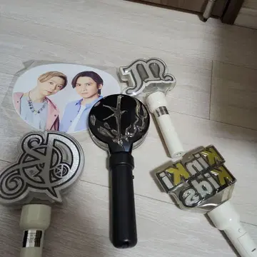 KinKi Kids 응원봉 실버 블랙 묶음 판매