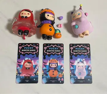 PUCKY 몬스터 베이비 피규어 묶음 판매 popmart