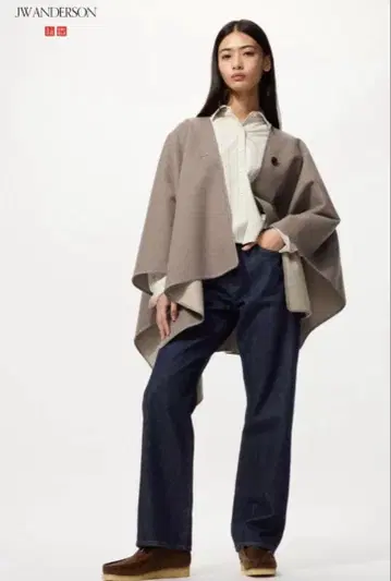 유니클로 JW ANDERSON 다크 블루 스트레이트 데님 61