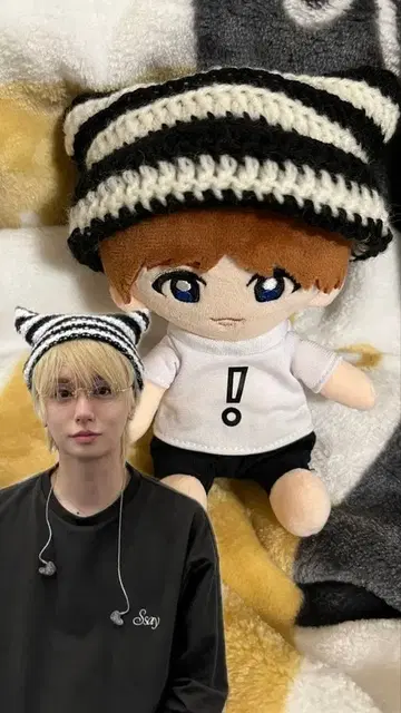 Ssay 이노오 케이 니트 모자 보더