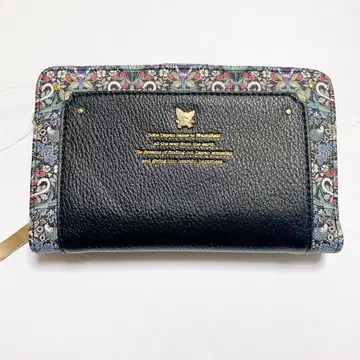 [새상품] 베베다얀 꽃무늬 테두리 가죽 접이식 지갑