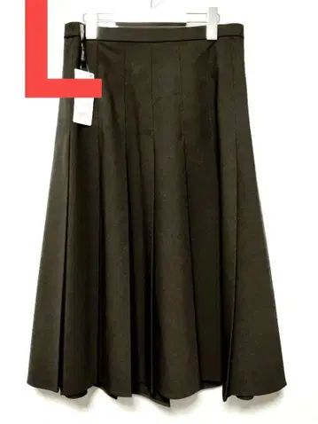 새상품 UNIQLO 와이드 플리츠 미디 스커트 블랙 L 사이즈 유니클로