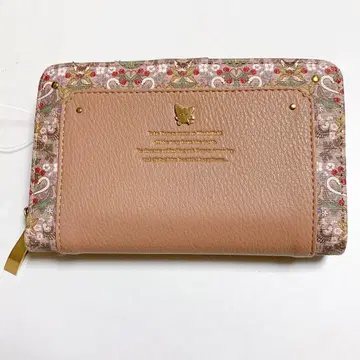 [ 새상품 ] 베베다얀 핑크 이단 접이식 지갑 합성 피혁