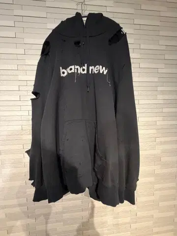 더블렛 doublet 데미지 가공 오버 사이즈 후드티