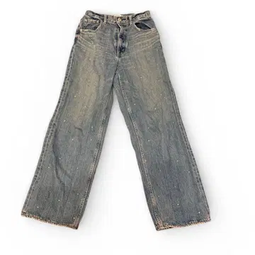 AZUL DENIM 큐빅 와이드 데님