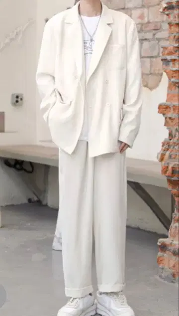 neos 셋업 수트 아이보리