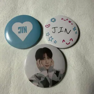 BTS JIN 캔뱃지 3개 세트 RUNSEOKJIN
