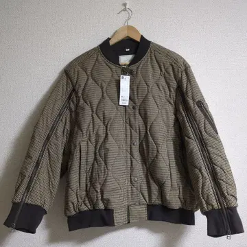 미사용 GU 퀼팅 블루종 rokh 베이지 WOMEN XXL 사이즈