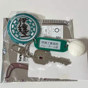 하이큐! 트레이딩 고등학교 이름표기 열쇠 참 키링 다테공