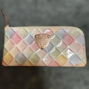 ATAO 멀티 컬러 퀼팅 장지갑