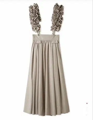 SNIDEL 스나이델 프릴 서스펜더 볼륨 스커트 SWFS244216