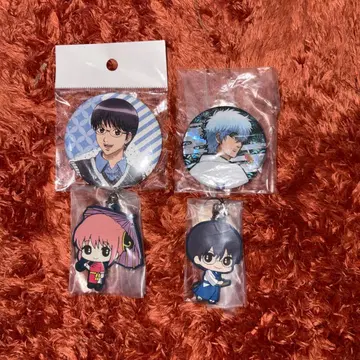 은혼 사카타 긴토키 신파치 캔뱃지 신파치 카구라 러버 스트랩