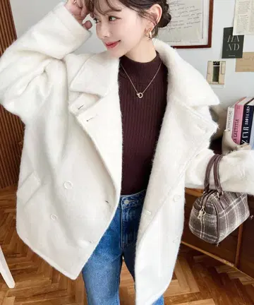 샤기 미들 기장 테일러드 자켓