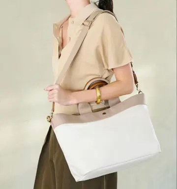 [새상품급] TOPKAPI 리플 A4 토트 백 L 2way 아이보리