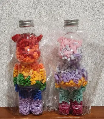 곰돌이 케이스 포함 컬러풀 블록 BIG 2종 세트