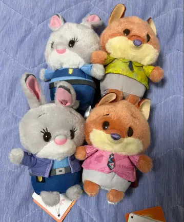 우루포챠짱 주토피아 주토피아2 닉 주디 4체 세트