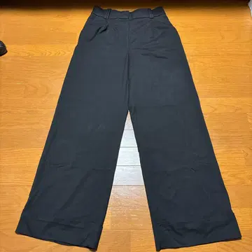 ZARA 블랙 와이드 팬츠 L