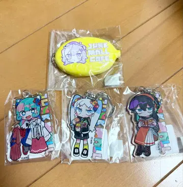 JUNK MALL CAFE 아크릴 키링 3개 세트