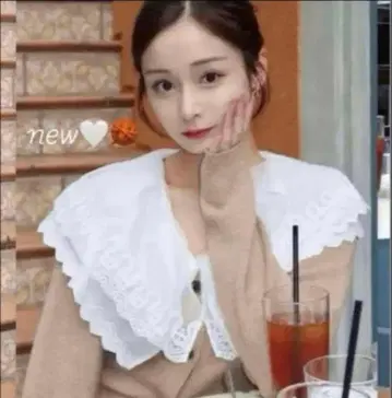 완판템 스나이델 레이스 칼라 니트 풀오버 프릴 머큐리 듀오