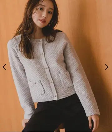 트위드 짜임 니트 자켓/MM548502