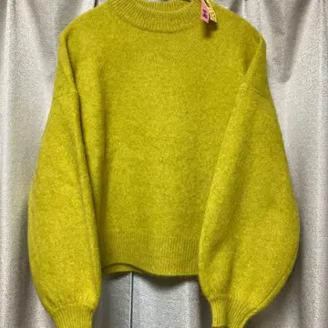 ELENDEEK 벌룬 슬리브 니트 스웨터