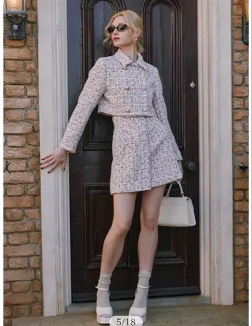 eimyistoire 스프링 컬러 트위드 셋업