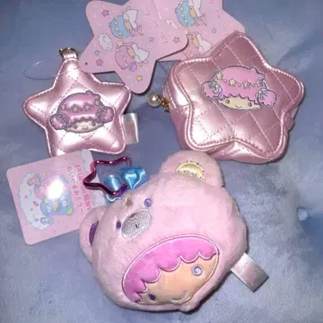 산리오 키키라라 리틀트윈스타 퀼팅 키링 거울