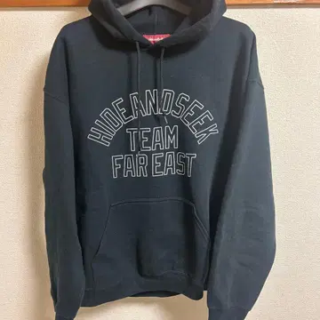 HideandSeek 블랙 후드티 L 하이드앤시크