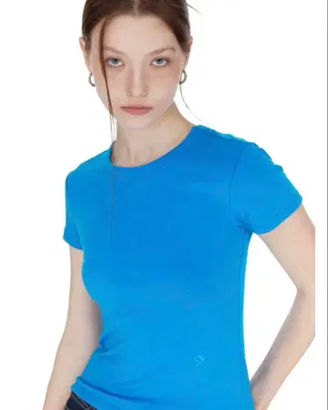 SUNBURNPROJECT 베이직 티셔츠 스카이블루