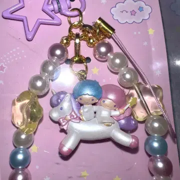 산리오 키키라라 리틀트윈스타 폰 스트랩 유니콘 정품