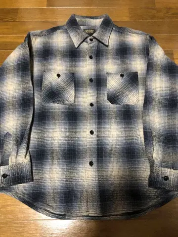 즉시 결제 슈가케인 옴브레 헤비 플란넬 셔츠