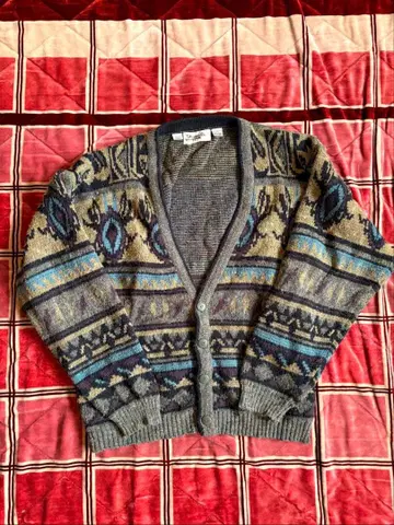 Zeppelin 기하학 패턴 가디건 LT