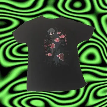 이타치 T셔츠 블랙 코피라이트 2002년제 anime