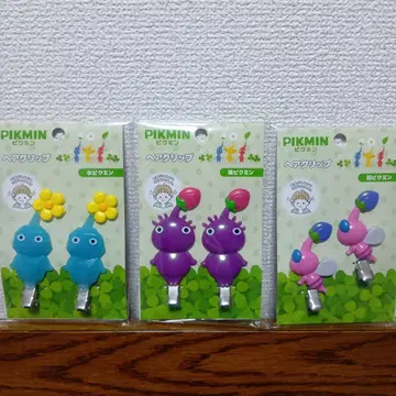 피크민 헤어 클립 3개 세트