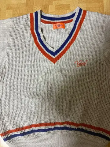 [ 새상품급 ] keboz 니트 베스트 그레이 M 사이즈 오버 사이즈