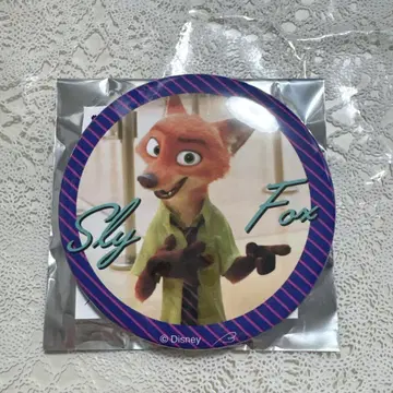 레어 디즈니 주토피아 닉 스탠드 부착 캔뱃지 100mm 2