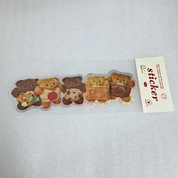 쿠키의 곰돌이 스티커 메일리파라 maileyparlor