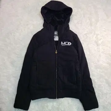 새상품급 MCD 시크 스타일 블랙 후드 부착 점퍼