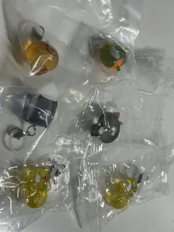 메지루시 액세서리 6개 세트 마스코트 참 토끼의 모피 미개봉 새상품