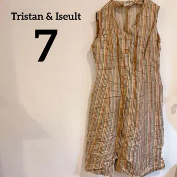 Tristan & Iseult [ 7 ] 스트라이프 슬리브리스 원피스