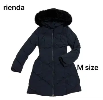 rienda 후드 부착 다운 자켓 M 사이즈 블랙