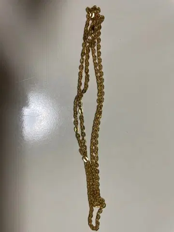 골드 컬러 체인 목걸이 약 50cm