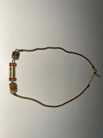 금속제 목걸이 장식 비즈 포함 약 40cm