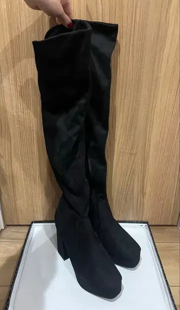 Mafmof 2way 스웨이드 니하이 부츠