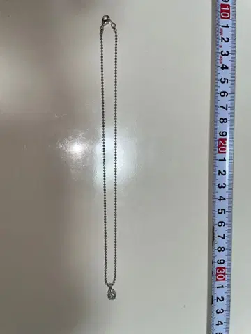 실버 체인 목걸이 약 30cm