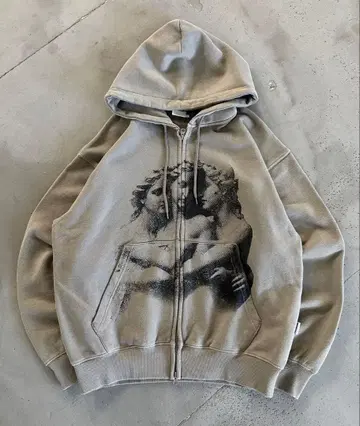 WISH FOR EVER 그레이 후드티