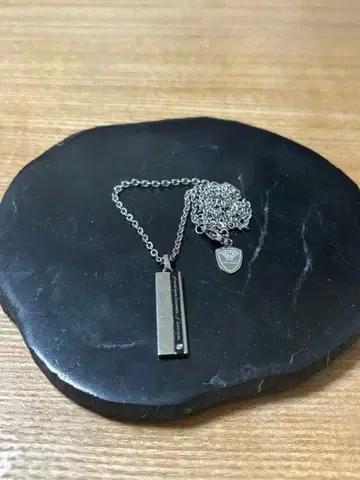 LION HEART 플레이트 목걸이 (실버) 50cm